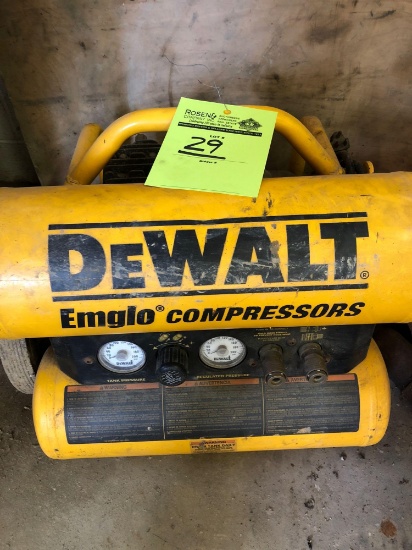Dewalt Emglo dual tank air compressor