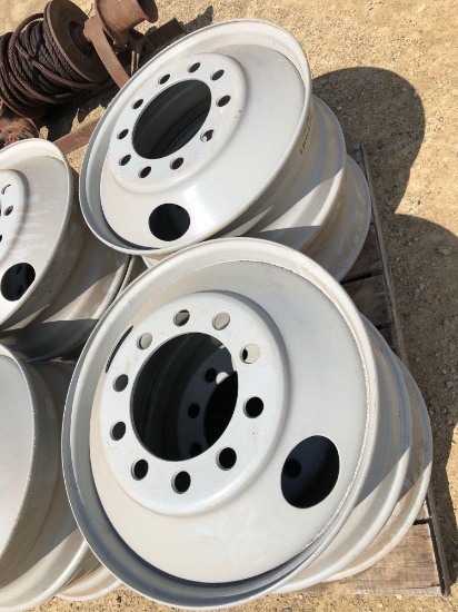 Lot of (4) 24.5 x 8.25 primer grey rims.