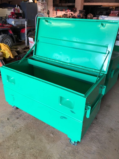 Refinished gang box on casters.