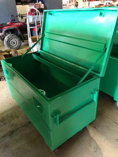 Refinished gang box on casters.