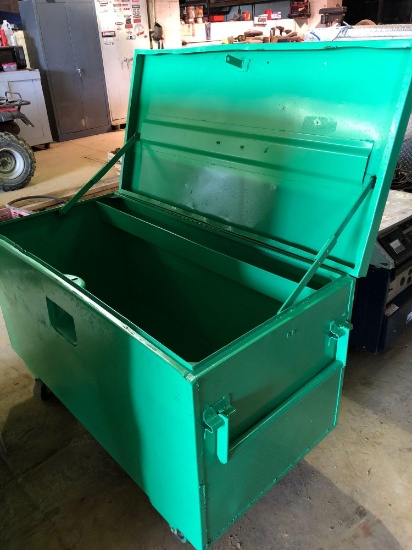 Refinished gang box on casters.