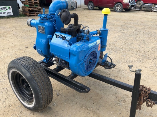 Gorman-Rupp 4 inch pull behind trash pump