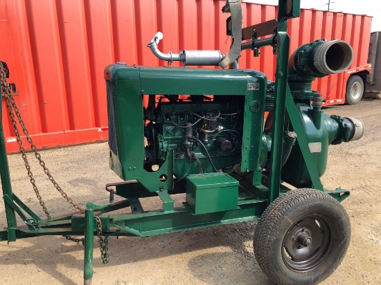 Gorman-Rupp 8 inch pull behind trash pump