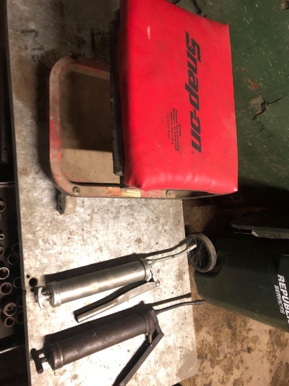 Craftsman tool box w/ Snap On shop roller bench