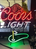 Coors Light Neon Golf Green Light.