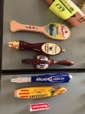 1 lot of 6 beer tap handles