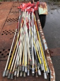 Large Lot of Hole Marker poles and flags.