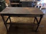 Solid steel welding/work bench