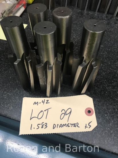 Lot of 5 M42 Blanks, 1.583 diameter