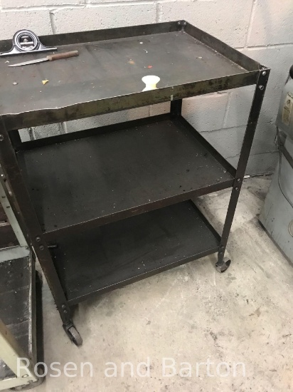 3 tiered cart on casters, approx 46 inches tall