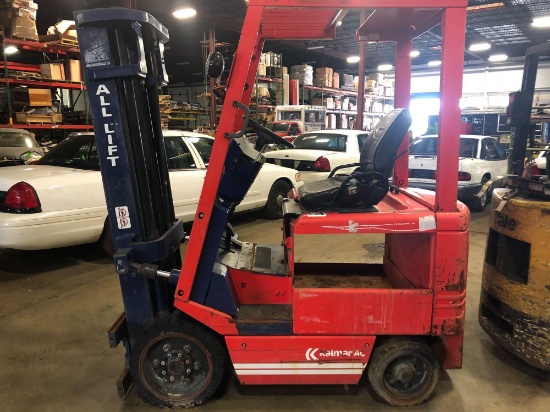 Kalmar AC electric forklift. Needs battery