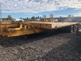 1996 Bame tandem axle dually equipment trailer.