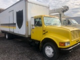 1993 International 4700, 24 ft Box Truck
