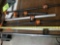 Various pipe clamps, with pipe. Longest one is approx 36 inches