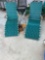 Outdoor Lot, 2 Vintage Lounge Chairs, Grill on Stand, and 2 Refillable Citronella Candles