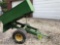 Homemade 32 in x 36 in dump cart for yard tractor.