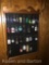 Wall Hung Display case, with various keychains included