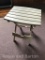 Folding Plastic Patio Table, approx 20 by 20 inches