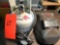 Mini propane tank and welding helmet