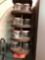 Neat little jar organizer with contents