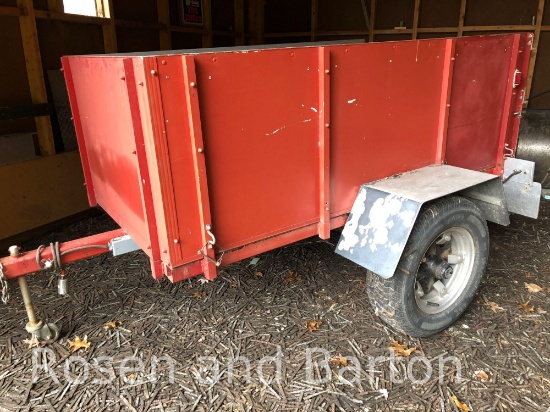 Single axle 5000 lb cap utility trailer.