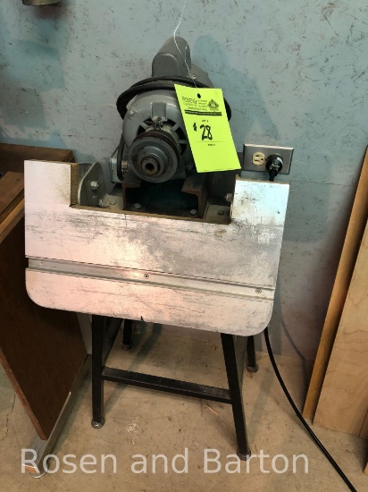 Homemade disc sander on stand