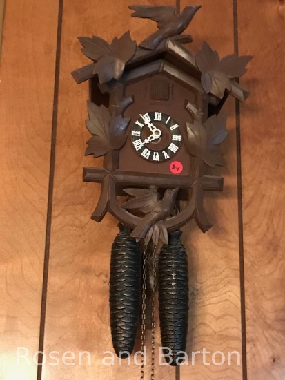 German Made Cuckoo Clock, with Hubert Herr mechanism