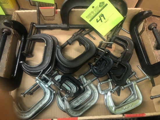 Group lot of approx (22) misc C Clamps