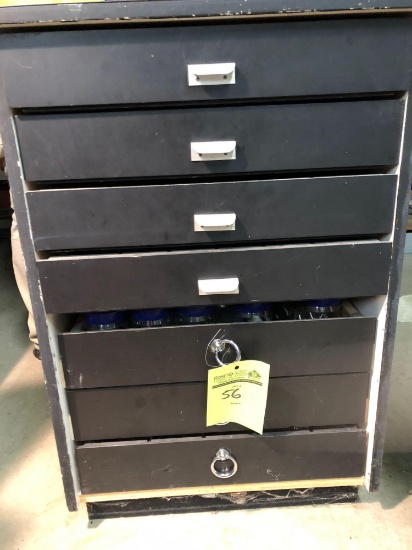 Very nice, clean hardware organizer w/ contents. See pics