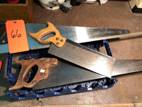 Group lot of wood saws