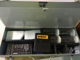 Sawzall case converted to drill bit and tool organizer, with tools