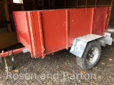 Single axle 5000 lb cap utility trailer.