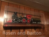 Large Steam Locomotive Display, with attached shelf