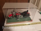 Harley Davidson Model in plastic display case