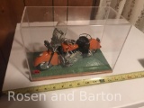 Model Indian American Classic Motorcycle in display case
