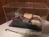 Model Harley Davidson in Plexiglass display case