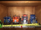 4 Semi (Tractor) Models, these were kits glued together and then displayed