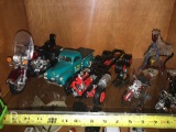 Various models, and glass display pieces
