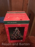 Holiday Christmas Tree, porcelain, lights up