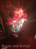 Working Lighted Poinsetta centerpiece