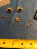 Earrings, necklace, and MT Rushmore pendant