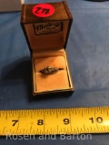 Older wedding band set, see full description