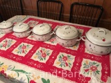 Set of 5 Pans, largest is approx 4 quart