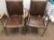 Set of 2 matching office armchairs.