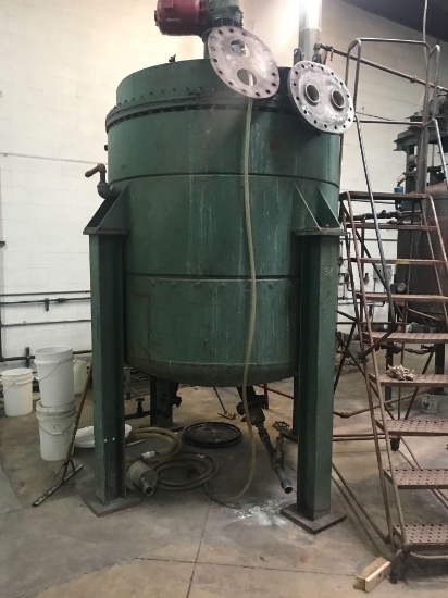 Large Industrial Mixing Tank, with electric motor on top