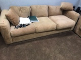 Office sofa, matching loveseat in lot 167