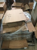 2 Partial pallets, various unused cardboard boxes and inserts