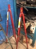 Group of 2 tell jack stands. Since 2 Ton.