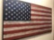 Handcrafted Large Wooden American Flag Wall Hanging 70 in x 40 in