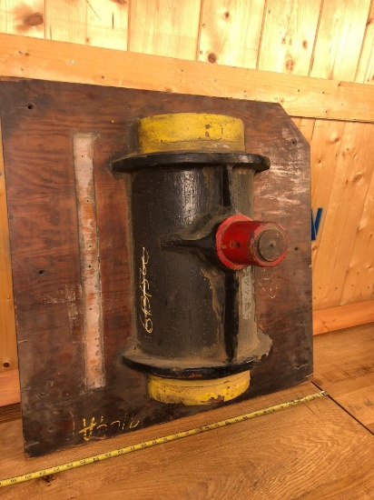 Vintage Industrial Salvaged Mold Wall Hanging